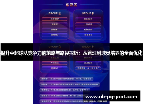 提升中超球队竞争力的策略与路径探析：从管理到球员培养的全面优化